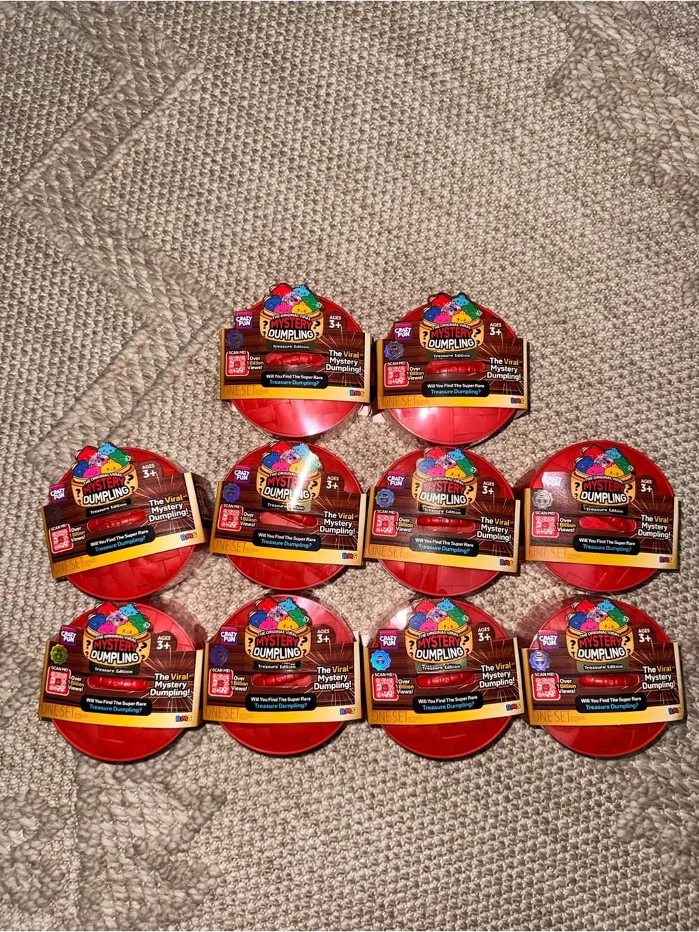 Crazy Fun RMS Squishy Bun Viral Mystery Dumpling Set of 10 SEALED TREASURE